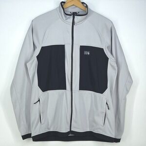 Mountain Hardwear Thermatic Waffle Jacket Men's XL Grey Full Zip Hiking Gorpcore